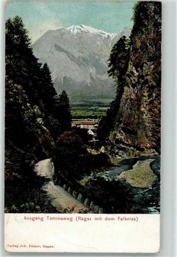 7310 Bad Ragaz 1908 - Ausgang Taminaweg