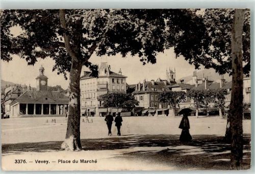 Vevey 1910 Place du Marche