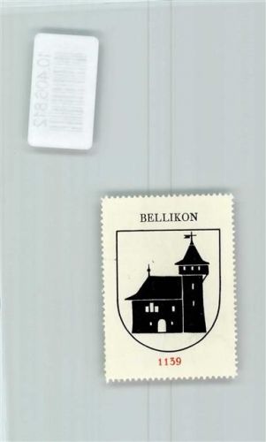 Bellikon Vignette Wappen Kaffee Hag 1920-1940 Burg
