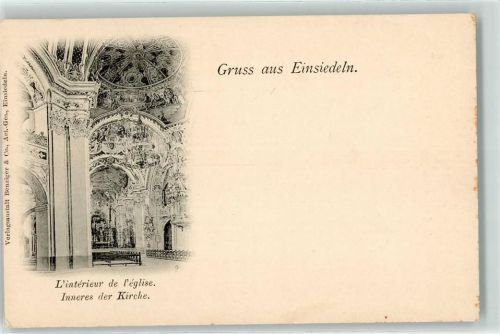 8840 Einsiedeln - Inneres der Kirche
