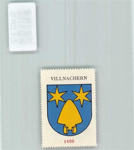 Villnachern Vignette Wappen Kaffee Hag 1920-1940 Pflugschar Sterne