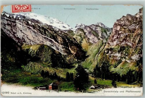 Gerschnialp 1906 Pfaffenwand
