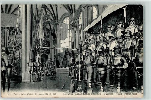 Zürich 1906 Schweizerisches Landesmuseum Waffenhalle
