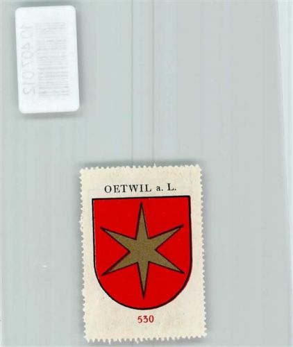 Oetwil an der Limmat Vignette Wappen Kaffee Hag 1920-1940 Stern
