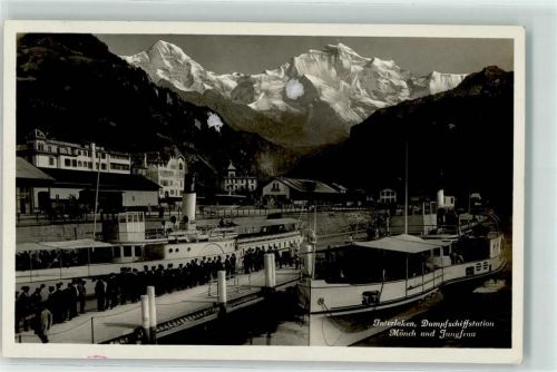 Interlaken Dampfschiffstation Mönch und Jungfrau
