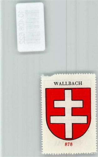 Wallbach Vignette Wappen Kaffee Hag ca 1920-1940