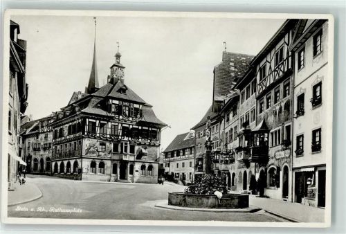 8260 Stein am Rhein - Rathausplatz Brunnen