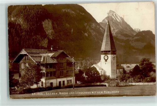 Saanen Kirche Schulhaus