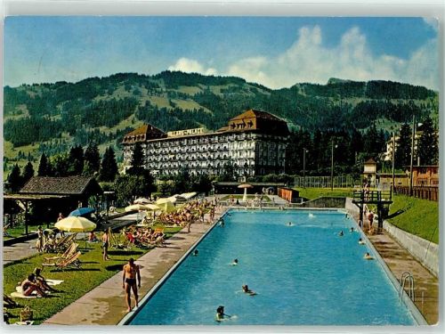 Villars-sur-Ollon Hotel Palace Schwimmbad
