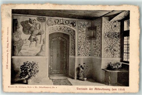 8260 Stein am Rhein - Kloster St Georgen Vorraum der Abtwohnung