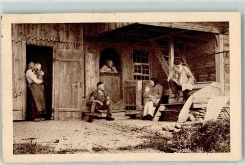 Le Locle 1913 Bauernfamilie Chocolat Klaus Werbung