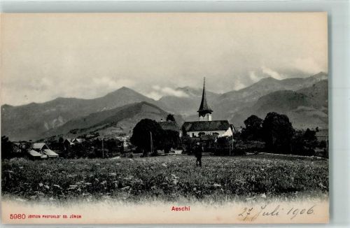 Aeschi b. Spiez 1906 Kirche