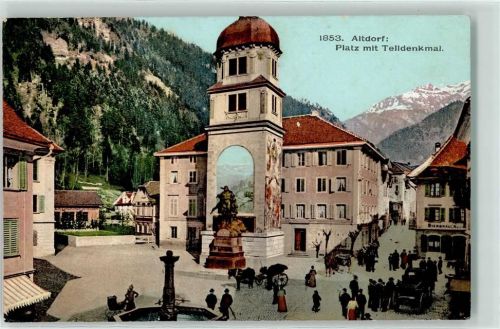 Altdorf UR 1907 Platz Telldenkmal