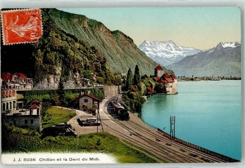 Chillon 1908 Bahn Dent du Midi