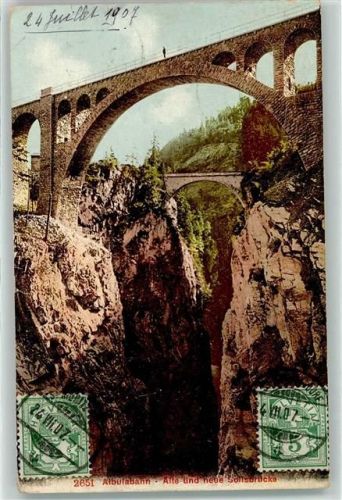 Albulabahn 1907 - Solisbrücken