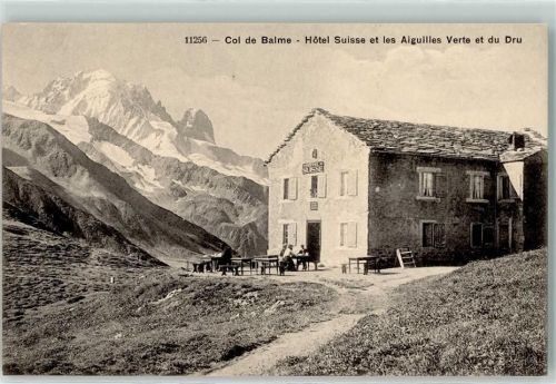 Col de Balme Hotel Suisse l Aiguille Verte l Aiguille du Dru