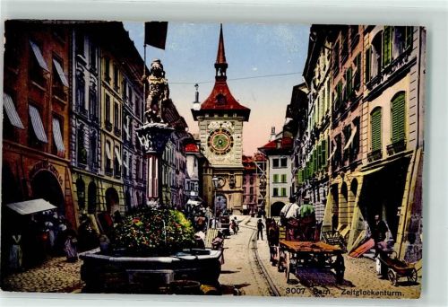 Bern Zeitglockenturm Pferdekutsche