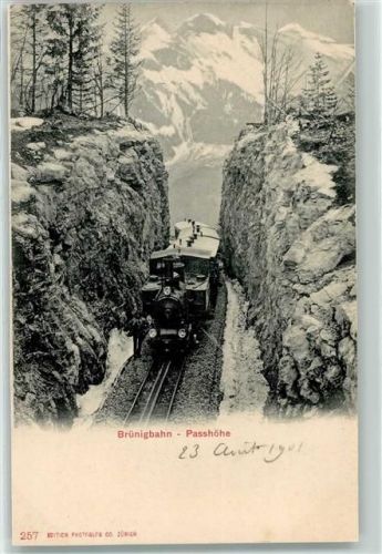 Brünig 1901 Brünigbahn Passhöhe