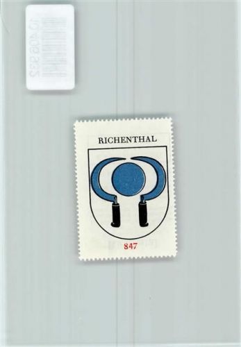 Richenthal Vignette Wappen Kaffee Hag 1920-1940 Sicheln
