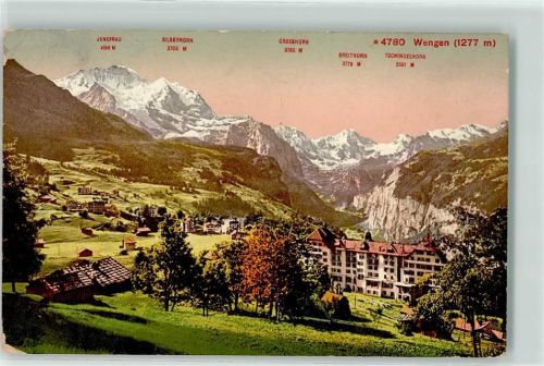 Wengen Jungfrau Silberhorn Grosshorn