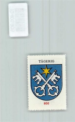 Tägerig Vignette Wappen Kaffee Hag 1920-1940 Schlüssel