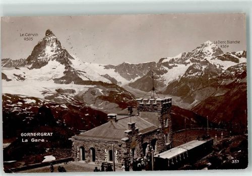 Gornergrat Gare Matterhorn Dent Blanche