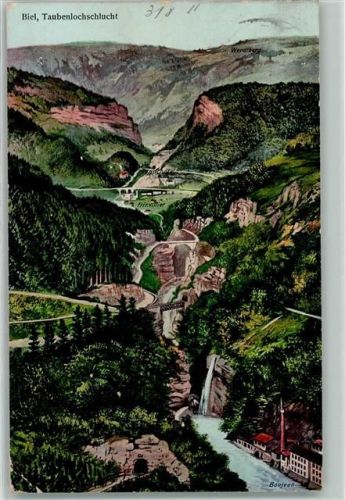 Biel/Bienne Vogelschau Taubenlochschlucht