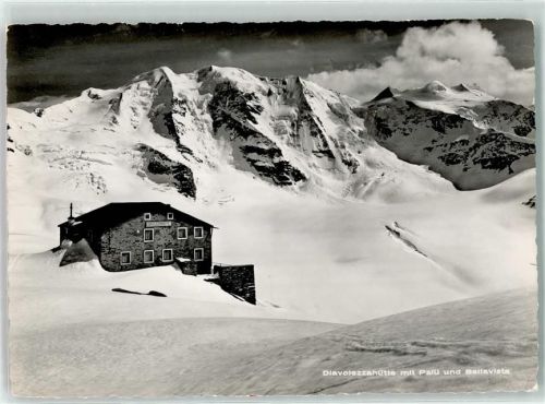 Diavolezza Hütte Palü Bellavista Winter