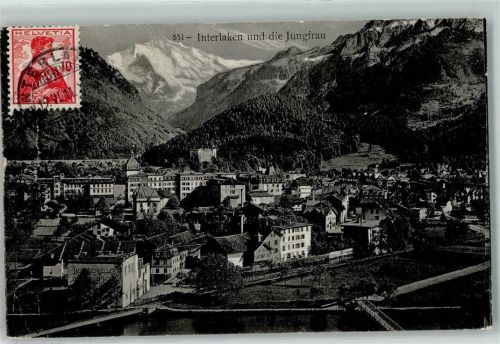 Interlaken 1911 Jungfrau