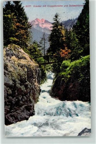 Kandersteg Doppelbrücke über die Kander Doldenhörner
