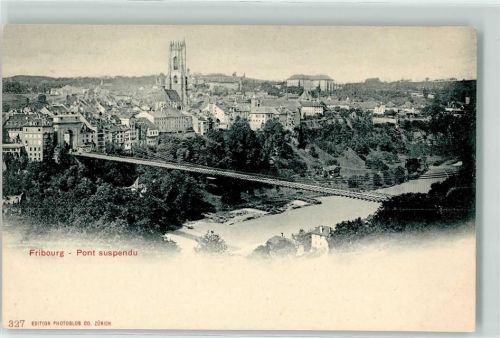 Fribourg Grand Pont Suspendu la Sarine