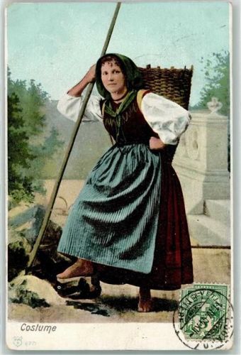 1904 Tessiner Trachtenfrau