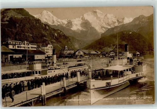 Interlaken Dampfschiffstation Mönch und Jungfrau