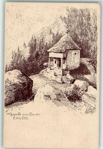 Evolène Chapelle de la Garde sign. Meltzer