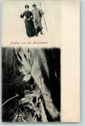 Meiringen 1905 Aareschlucht
