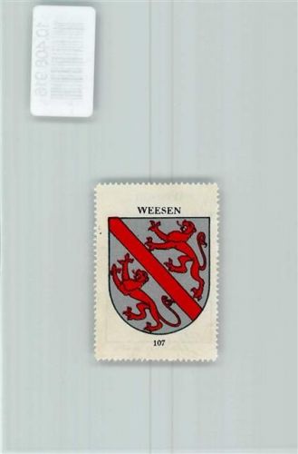 8872 Weesen - Vignette Wappen Kaffee Hag ca 1920-1940 Löwe