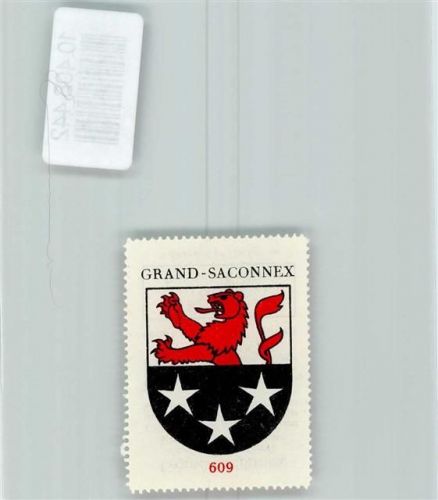 Le Grand-Saconnex Vignette Wappen Kaffee Hag ca 1920-1940 Löwe