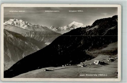 Riederalp Mischabel Matterhorn Weisshorn