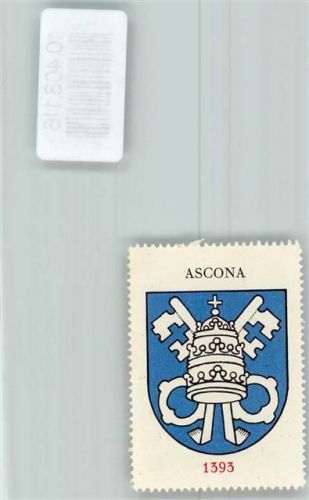 Ascona Vignette Wappen Kaffee Hag ca 1920-1940 Schlüssel
