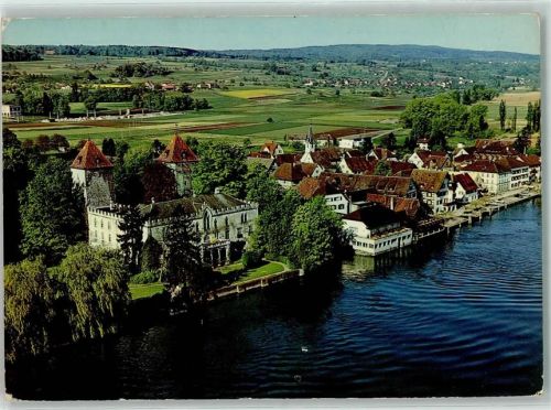 8274 Gottlieben - Fliegeraufnahme Schloss Gasthaus Drachenburg
