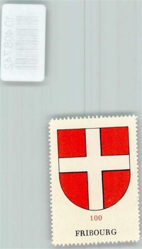 Fribourg Vignette Wappen Kaffee Hag ca 1920-1940