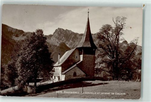 Rossinière 1912 Kirche