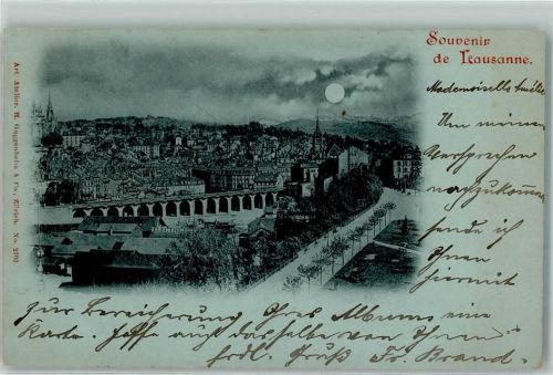 Lausanne 1898 Mondschein