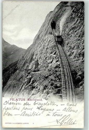 Pilatus 1905 Pilatusbahn Eselwand