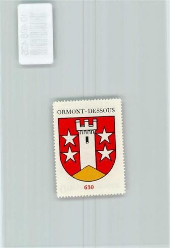 La Comballaz Vignette Wappen Kaffee Hag ca 1920-1940 Turm