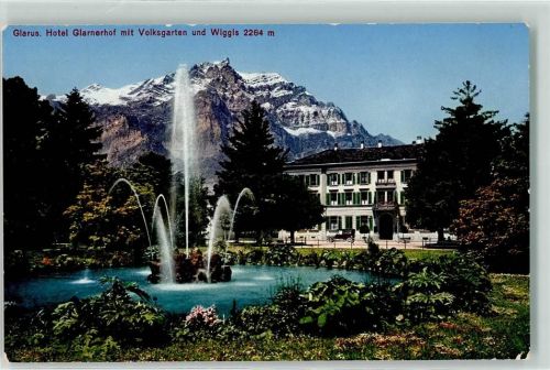 Glarus Hotel Glarnerhof mit Volksgarten Wiggis