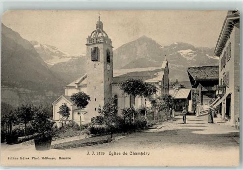 Champéry 1906 Kirche