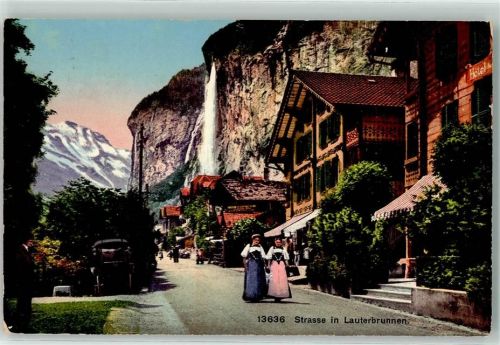 Lauterbrunnen 1913 Dorfstrasse