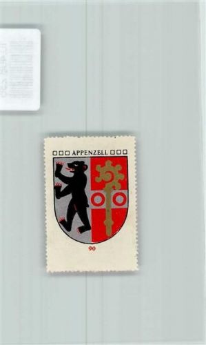 Appenzell Vignette Wappen Kaffee Hag ca 1920-1940 Bär