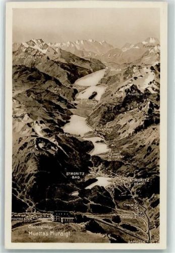 Muottas Muraigl - Vogelschau Oberengadin